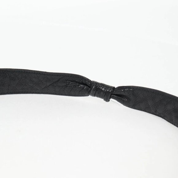 CHANEL COCO Mark Chain Shoulder Bag Grained Calf Skin Black Gold CC Auth 128487V - Picture 11 of 16